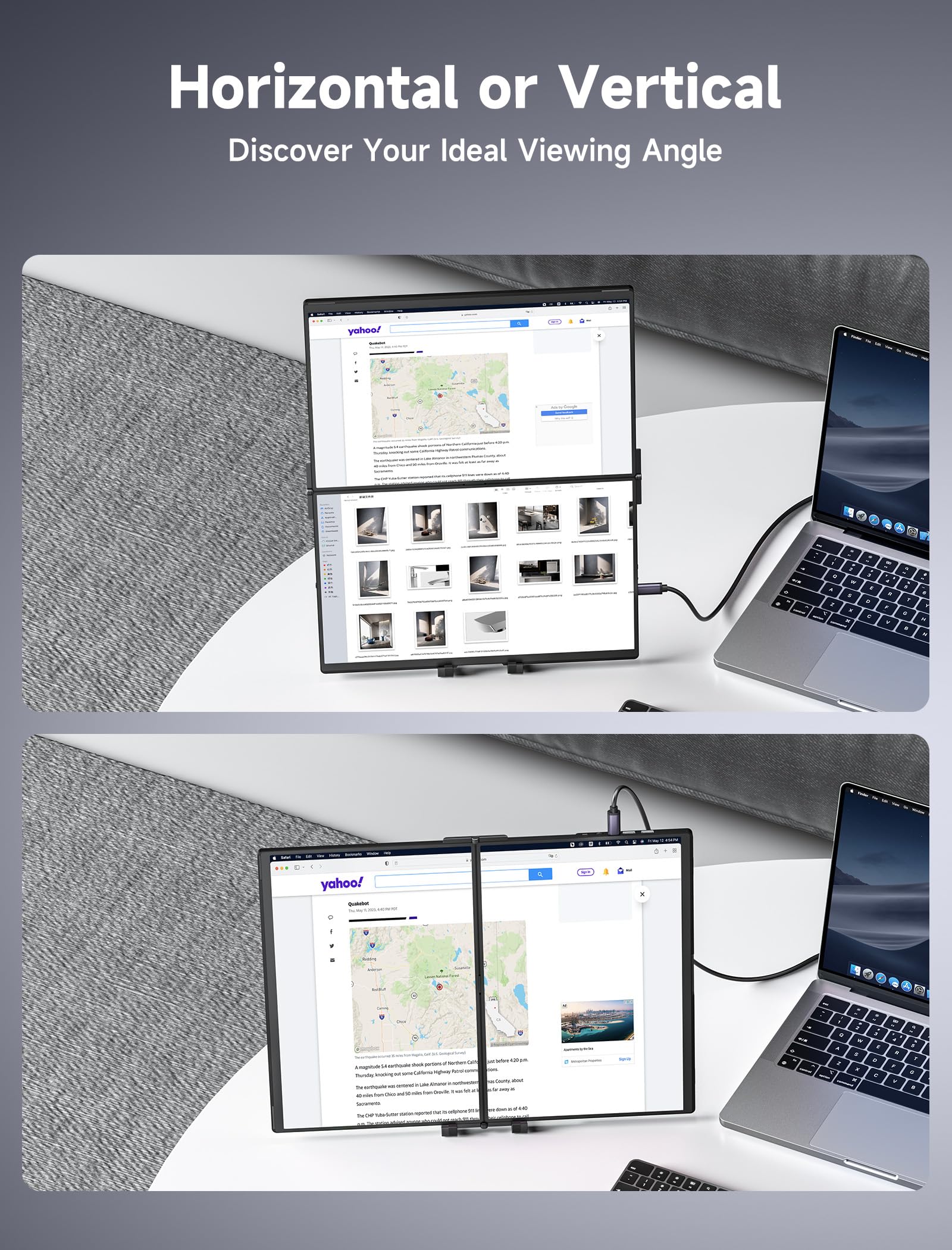 Amazon.co.jp: JSAUX FlipGoポータブルスタンドマウント 13.5インチ